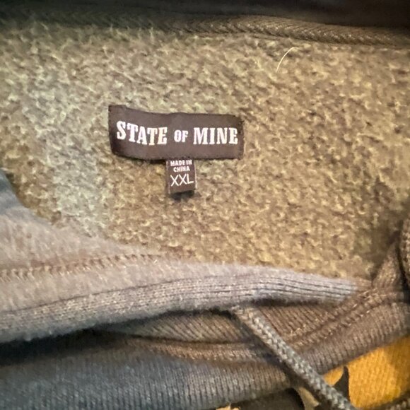 State Of Mine Kentucky Hoodie Dark Green XXL‎ Kangaroo pocket - Picture 5 of 6